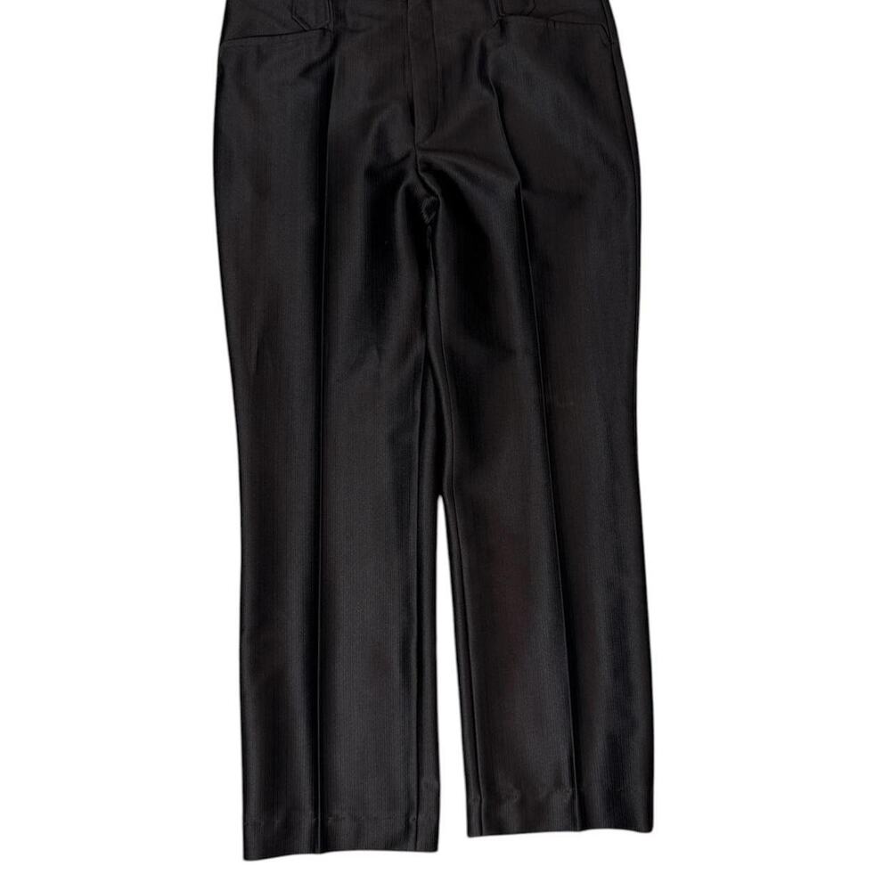 Black‎ straight leg trousers with